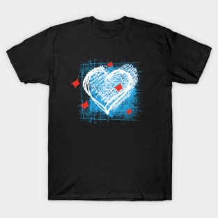 T24021 Hand-painted love T-Shirt